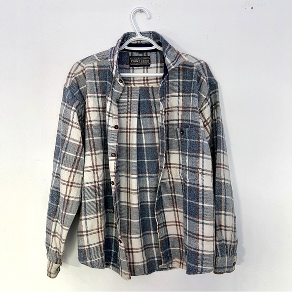 (M) Point Zero Flannel Shirt - Picture 2 of 9